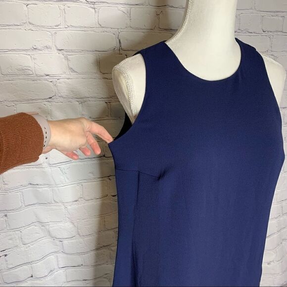 Michael Kors Navy grommet lined sleeveless dress - Picture 2 of 10